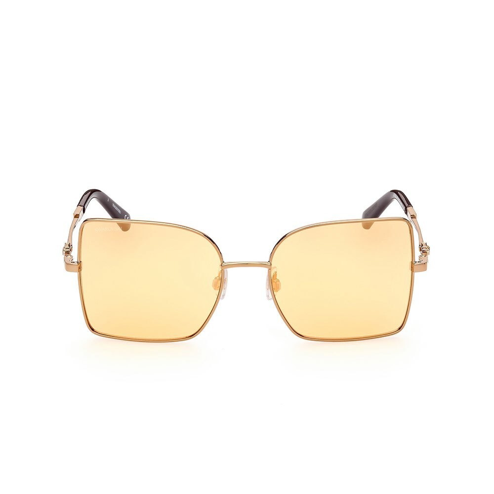 Металлическая оправа солнцезащитных очков SWAROVSKI SK353 36L из желтого золота большого размера 57-18-140 SK353