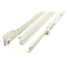 D68814C-W-TX 14" Bottom Mount Drawer Slide Cabinet Hardware Single Rail