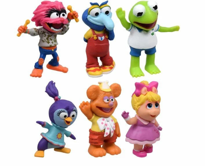 Muppets Babies 6 Figures Miss Piggy Kermit Animal Summer Gonzo Fozzie | eBay