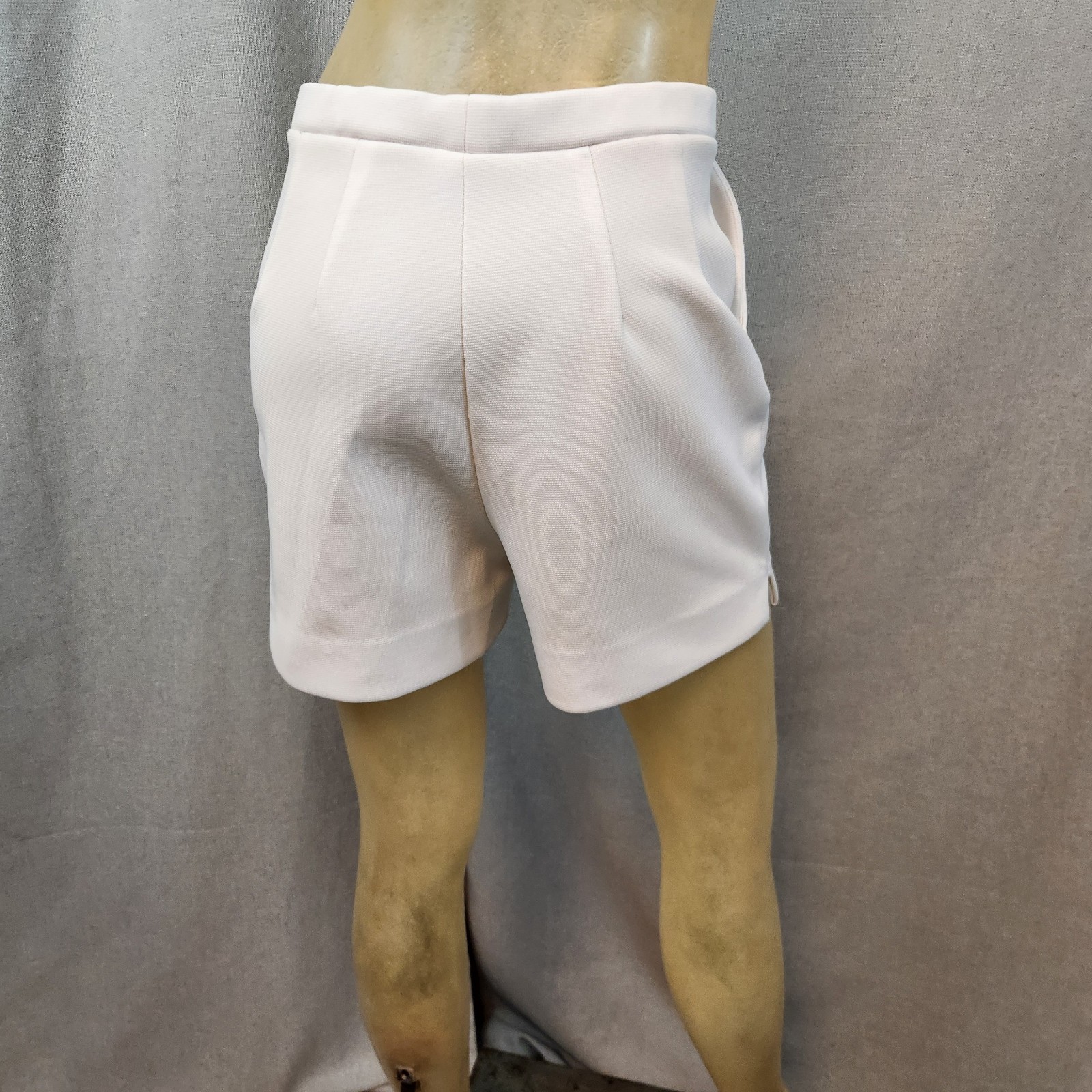 Vintage Lacoste Solid White Flat Front Casual Ber… - image 3