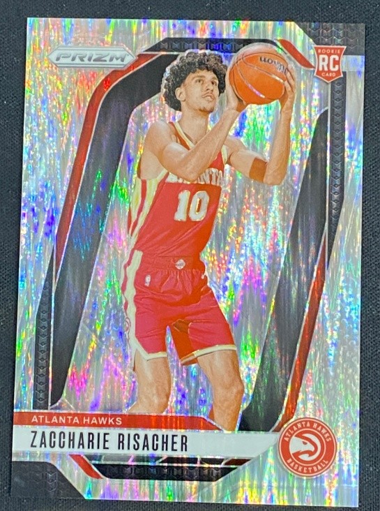 Zaccharie Risacher 2024-25 Panini Prizm Silver Skewed /249 #265