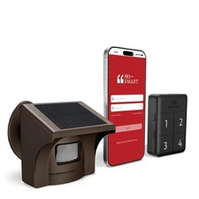 eMACROS Pro 4 Solar Driveway Alarm with App,1/2 Mile Range, Perfect for Use w...