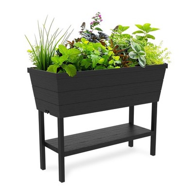 Keter Urban Bloomer 12.7 Gallon Raised Garden Bed   Elevated Dark Grey 