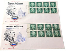 Thomas Jefferson FDI 1c 1968 Cover Lot of 2