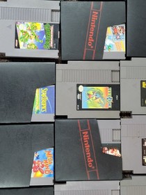NES Console Bundle With 8 Controllers, NES Advantage, 4 Way, And 30 Games