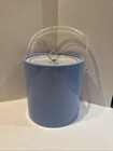 Vintage Mid-Century Baby Blue Ice Bucket Barware USA Retro Mod Lucite