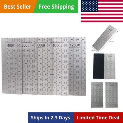 5 Pieces Diamond Sharpening Stone Set,Diamond Lapping Plate Coarse/Medium/Fin...