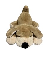 FAO Schwarz Brown and Cream Puppy Dog Plush 20" Toy Stuffed Animal Vintage