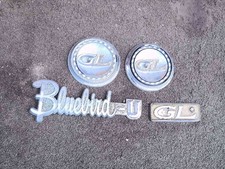 Nissan Bluebird 610 GL Vintage Emblem Set Excellent JAPAN