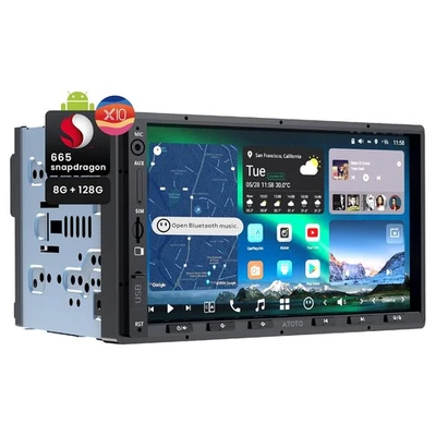 ATOTO X10 7 Zoll 8G+128G Android 13 Autoradio GPS Navi Radio 4G LTE Bluetooth AI