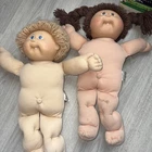 Set Of Two Vintage Cabbage Patch Dolls Blonde And Brown Hair