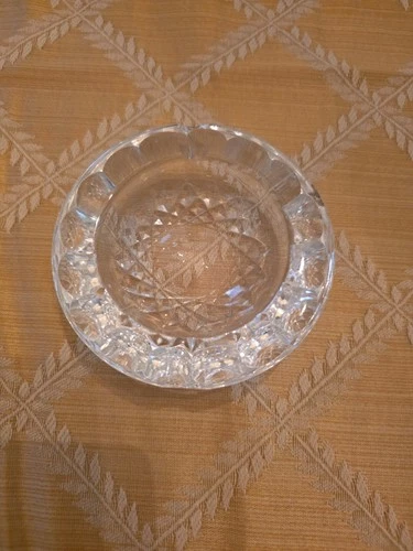 WATERFORD CRYSTAL COLLEEN  VINTAGE SMALL  ASHTRAY HEAVY PRISTINE COND.