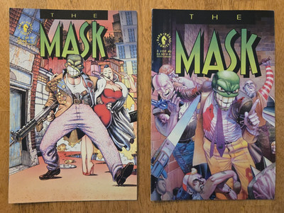 Lot of 2 The Mask Comic Books #s 2, 3 of 4 Dark Horse 1991