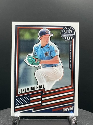 2026 Panini Stars & Stripes Prizm USA Baseball #41 Jeremiah Hall | Bas