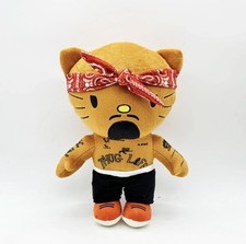 Hello Kitty As TUPAC SHAKUR Rapper Plush Doll Soft Stuffed Figure Plush Toy 25cm