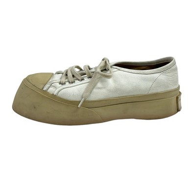 MARNI Cream Beige Leather Rubber Women's Sneakers