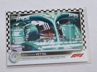 2022 Topps F1 Flagship Formula 1 Sebastian Vettel #11 Checker Flag Karte/Card