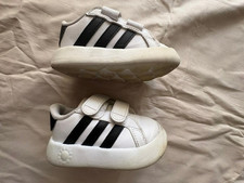 Adidas Grand Court 2.0 CFI Size 6K Sneaker White/Black Toddler Boys ID5271