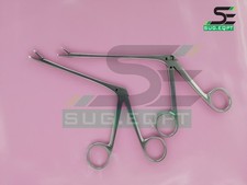 Hartman Alligator Forceps Surgical Serrated ENT Surgical Instruments Set 2 PCS