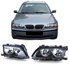 FARI FANALI ANTERIORI INTERNO NERO BMW SERIE 3 E46 01-05 BERLINA + TOURING