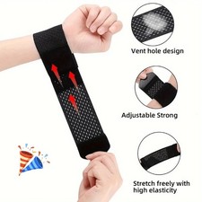 5PC Adjustable Sports Wrist Band Brace Wrap Support Strap Carpal Tunnel Bandage