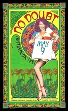 No Doubt Gwen Stefani Poster Austin  Original 1st Edition - SIGNED By Bob Masse