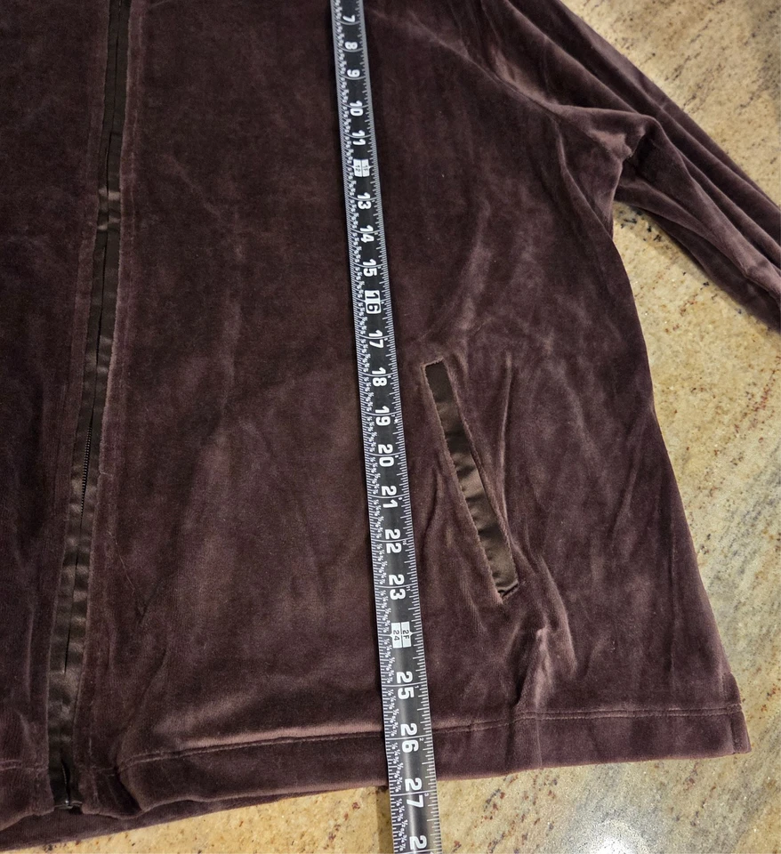 Новый! Charter Club женщин плюс размер 3 X коричневый бархат костюм комплект куртка и брюки - Изображение 4 из 4