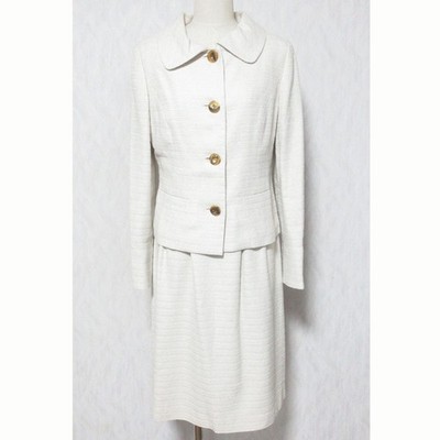 OLD ENGLAND Twinset Suit (One-Piece Jacket) Size 38 Beige Women USED