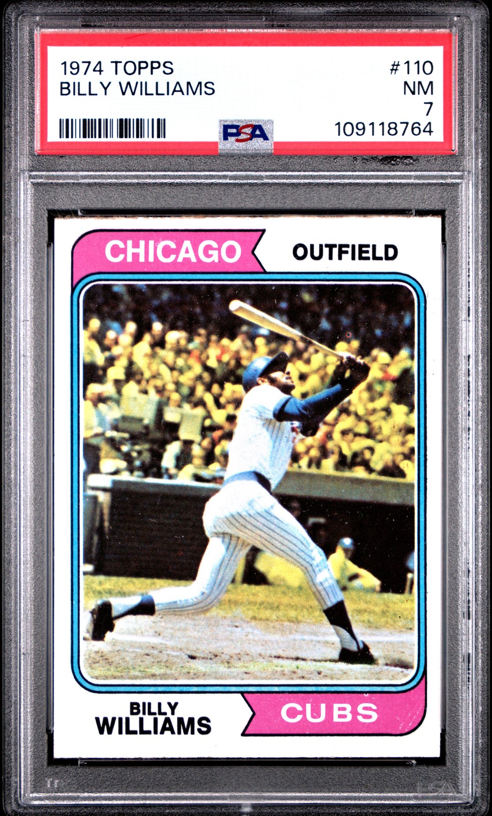 1974 TOPPS #110 BILLY WILLIAMS PSA 7