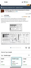 Culinary Ruler Acrylic Cutting Reference Template Cooking Measurement