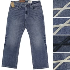 T.K. Axel Jeans Men's Slim Boot Cut Pants Stretch 5 Pocket Mid Rise Jean