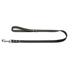 Hunter Führleine Valdivia schwarz - Elegante Hundeleine aus Softleder