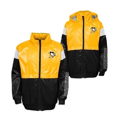 Outerstuff Jungen Sportartikel Kinder Jacke GOAL LINE STANCE FZ WINDBREAKE PITTS