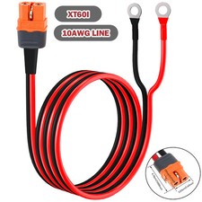 XT60i Female to O Ring Eyelet Terminal Plug Connector Cable 10AWG Charger...