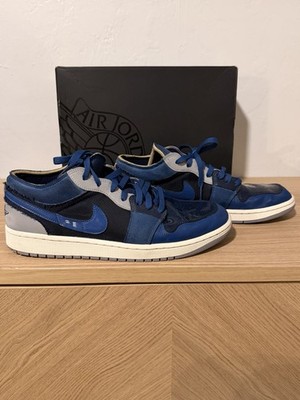 Nike Air Jordan 1 Low SE Craft Inside Out Obsidian Size 12 Blue Grey Men s