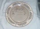 Federal Glass Co. SHARON Cabbage Rose Pink Dinner Plate 9”