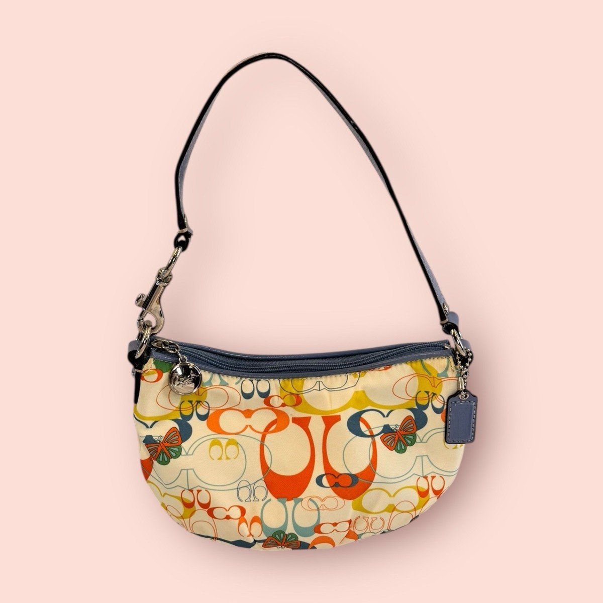 バッグ COACH Signature Shoulder Y2K Accessory COACH Y2K Vintage Optic Signature C Butterfly Small Shoulder