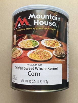 Mountain House Golden Sweet Whole Kernel Corn Freeze Dried #10 Can