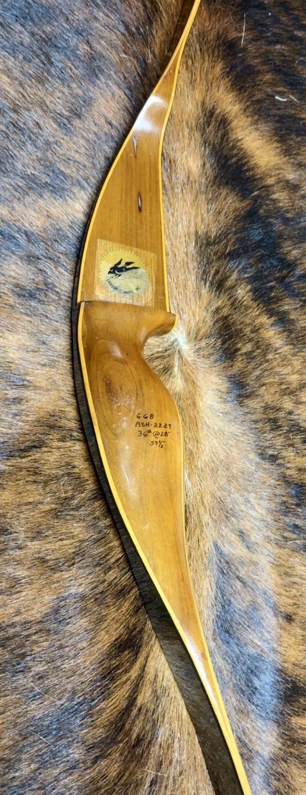 Black Hawk Short Hornet Vintage Recurve Bow 57 1/2 Inch 36# @ 28inches RH