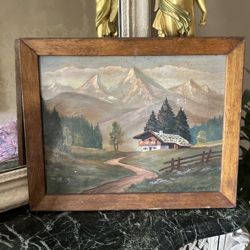 Tableau Huile Sur Panneau