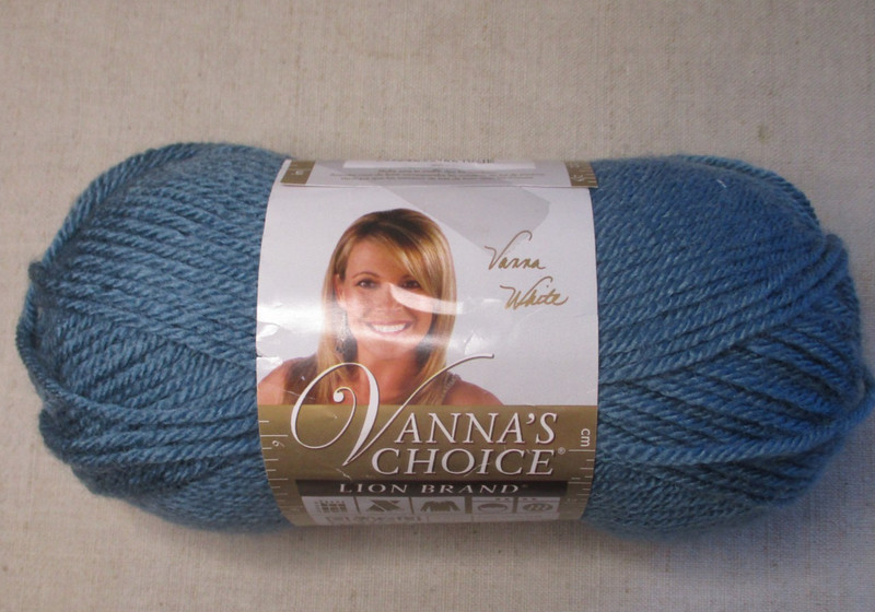 Lion Brand Yarns, Vanna's Choice, Dusty Blue, 3.5 oz, 170 yds, 100% Acrylic