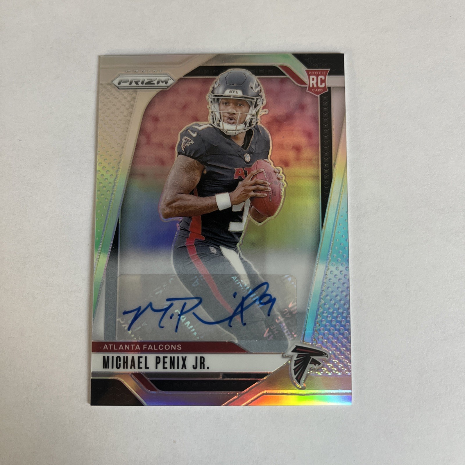 2024 Panini Prizm - Rookies Michael Penix Jr. #378 Silver Prizm Autographs