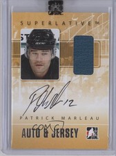 2008-09 ITG Superlative & Jersey Silver 1/50 Patrick Marleau #AJ-PM Auto 0t1