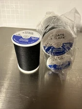(3 Pack) Coats and Clark Black  All Purpose Thread 400 yard spool