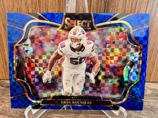 Greg Rousseau #485 2025 Panini Select - Field Level Blue Checker Prizm /75