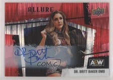 2022 Upper Deck Allure AEW Horizontal Red Auto Dr Britt Baker #109 Auto 2zq