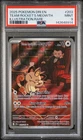 2025 POKEMON DESTINED RIVALS ILLUSTRATION RARE #203 TEAM ROCKET'S MEOWTH PSA 9