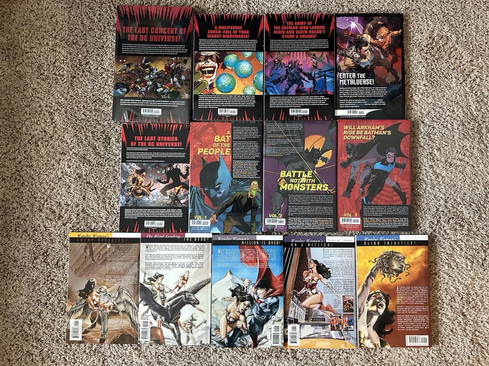 Dark Night Death Metal Wonder Woman Lote de Novelas Gráficas Vol 1 2 3 TPB HC Batman DC Foto 2 de 4