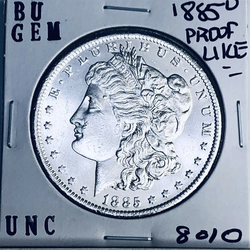 1885 O BU GEM MORGAN SILVER DOLLAR UNC MS+++ U.S. MINT RARE COIN 8010