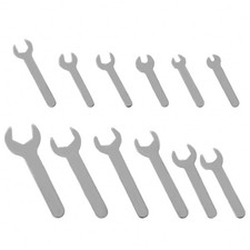 12 Pcs 2mm 0.08 Inch Metric Super Thin Open End Wrench Set Small Spanners 12 Pcs 2mm 0.08 Inch Metric Super Thin Open End Wrench Set Small Spanners